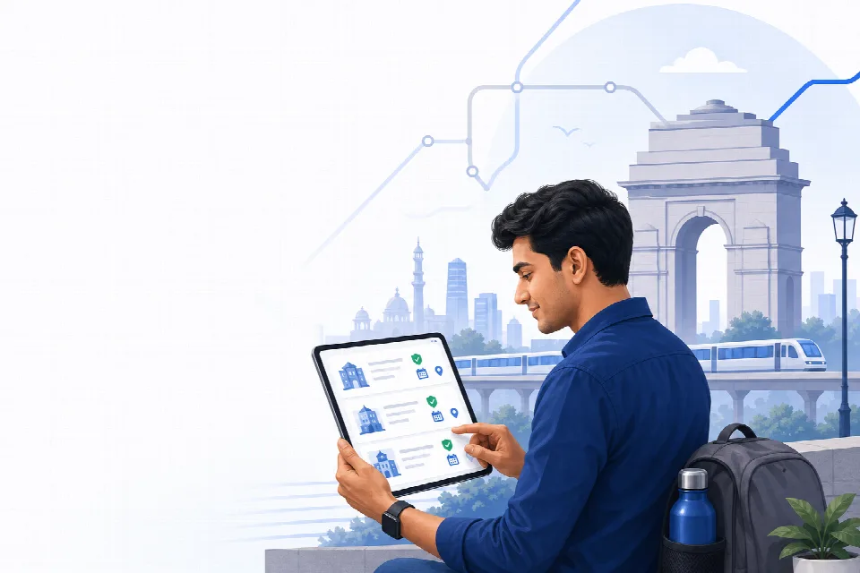 Candidate reviewing verified Delhi government job vacancies and official deadlines